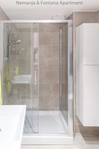 Апартаменты Mateja & Fontana Apartment Будва Апартаменты с 1 спальней-11